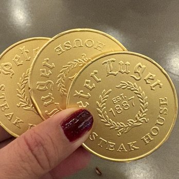 Peter Luger Steak House - Chocolate coins! - Steakhouses Near Me - Las Vegas, Nevada