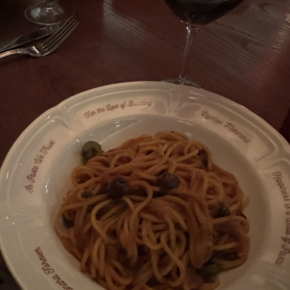 Sfoglina - Downtown - Pasta with red sauce, olives, and capers - Italian Near Me - Washington, DC, District of Columbia Sfoglina - Downtown - Pasta with red sauce, olives, and capers - Italian Near Me - Washington, DC, District of Columbia