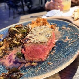 "Medium" steak.