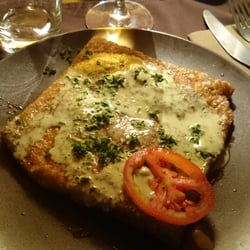 Crêperie l'Hermine - Galette Briacine (sardine, oignon, tomate, fromage persillé)