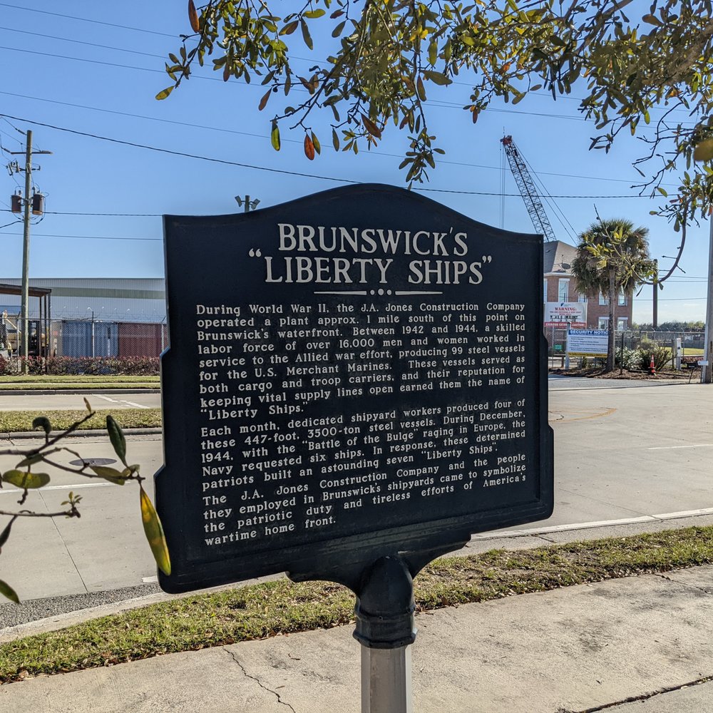 Brunswick's Liberty Ships - Brunswick's "Liberty Ships" Historical Marker - Landmarks & Historical Buildings Near Me - Brunswick, Georgia Brunswick's Liberty Ships - Brunswick's "Liberty Ships" Historical Marker - Landmarks & Historical Buildings Near Me - Brunswick, Georgia