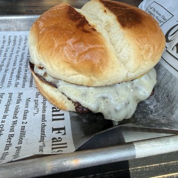 Fourths IV - Burger with provolone cheese, mustard and ketchup - Burgers Near Me - Austin, Texas Fourths IV - Burger with provolone cheese, mustard and ketchup - Burgers Near Me - Austin, Texas