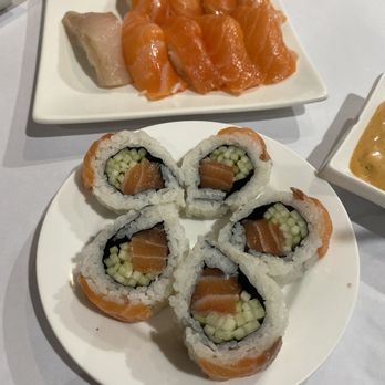 Azukar Sushi - 60. Salmon Lover Roll - Sushi Bars Near Me - Sacramento, California Azukar Sushi - 60. Salmon Lover Roll - Sushi Bars Near Me - Sacramento, California