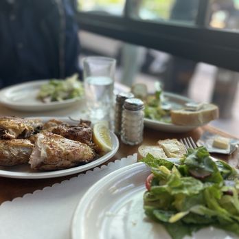 Il Pollaio - Grilled chicken and green salad and French bread - Italian Near Me - San Francisco, California