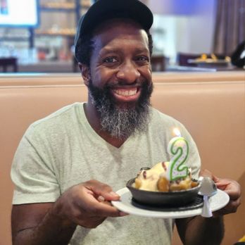 Clutch Restaurant - Complimentary birthday dessert (with improvised candle lolol) - Seafood Near Me - Atlanta, Georgia Clutch Restaurant - Complimentary birthday dessert (with improvised candle lolol) - Seafood Near Me - Atlanta, Georgia