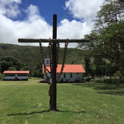Our Lady of Seven Sorrows - Cross out front