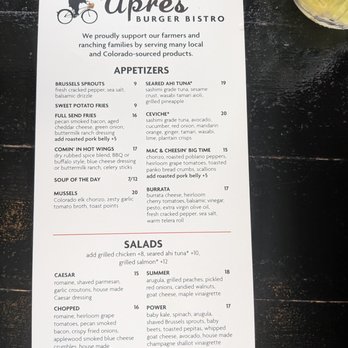 Apres Burger Bistro - Burgers Near Me - Steamboat Springs, Colorado