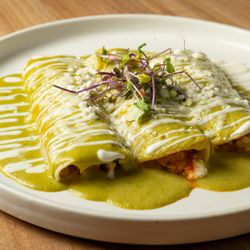 Chilaquiles Modern Kitchen - Chicken enchiladas