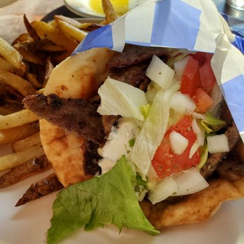 Three Brothers Grill - Gyro sandwich with fries. - Mexican Near Me - Pottstown, Pennsylvania