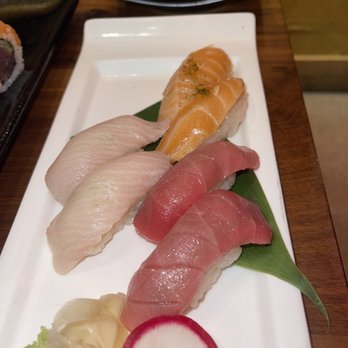 Ozumo - Toro Nigiri  Salmon belly nigiri Yellowtail belly nigiri - Sushi Bars Near Me - San Francisco, California
