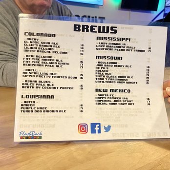 FlashBack RetroPub - Menu - Pubs Near Me - Oklahoma City, Oklahoma