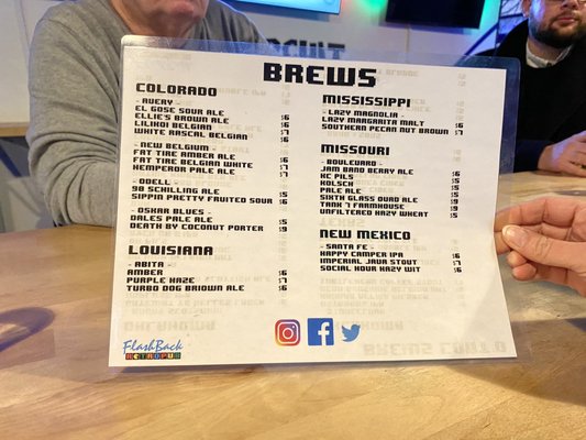 Menu photo 4 FlashBack RetroPub Oklahoma City, OK