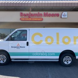 The Color Company - Store front and van