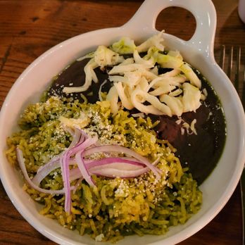 Ometeo - Arroz verde, refritos - Tex-Mex Near Me - Tysons, Virginia Ometeo - Arroz verde, refritos - Tex-Mex Near Me - Tysons, Virginia