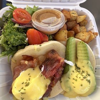 Gram Cafe & Pancakes - Benedict pancake - Pancakes Near Me - Irvine, California Gram Cafe & Pancakes - Benedict pancake - Pancakes Near Me - Irvine, California