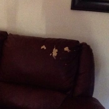 Living Spaces - Peeling on the couch where the head rest! Cheap Quality can't even make it 2 years!! - Furniture Stores Near Me - Redondo Beach, California Living Spaces - Peeling on the couch where the head rest! Cheap Quality can't even make it 2 years!! - Furniture Stores Near Me - Redondo Beach, California