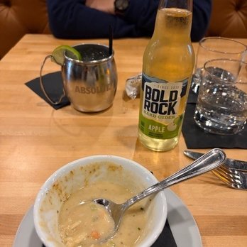 Oceans & Ale - Mule, She Crab soup and Bold Rock apple cider - Seafood Near Me - Williamsburg, Virginia Oceans & Ale - Mule, She Crab soup and Bold Rock apple cider - Seafood Near Me - Williamsburg, Virginia