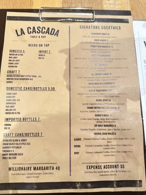 Menu photo 4 La Cascada Table & Bar Boerne, TX