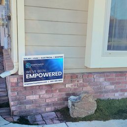 Sign to let people know who did our install( we didn't want sunrun taking credit) Sign to let people know who did our install( we didn't want sunrun taking credit)