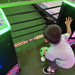 Arcade downstairs. Arcade downstairs.