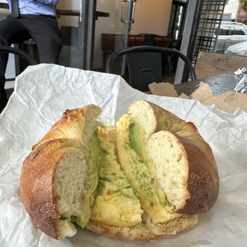 Sam's Bagels - Bagel with egg and extra avocado - Bagels Near Me - Los Angeles, California Sam's Bagels - Bagel with egg and extra avocado - Bagels Near Me - Los Angeles, California