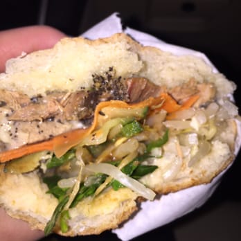 Lucy's Vietnamese Bushwick - Half eaten pho bahn mi, I was full at this point but kept eating because it was so good! - Vietnamese Near Me - Brooklyn, New York Lucy's Vietnamese Bushwick - Half eaten pho bahn mi, I was full at this point but kept eating because it was so good! - Vietnamese Near Me - Brooklyn, New York