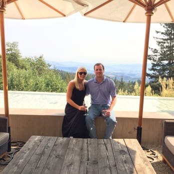 CADE Estate Winery - View from Cade tasting room outdoor seating area - Wine Tasting Room Near Me - Angwin, California