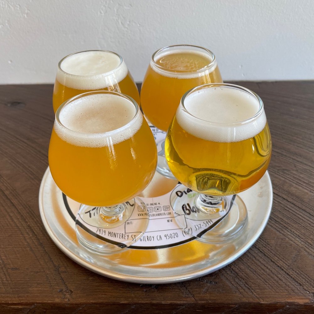 Promised Land Brewing Company - three glasses of beer - Breweries Near Me - Gilroy, California Promised Land Brewing Company - three glasses of beer - Breweries Near Me - Gilroy, California