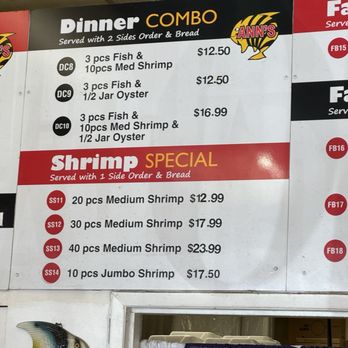 Anna's Fish Market - Combo and Special - Seafood Markets Near Me - Carson, California