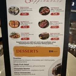 Wildfire - Menu