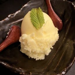 Yuzu sorbet Yuzu sorbet