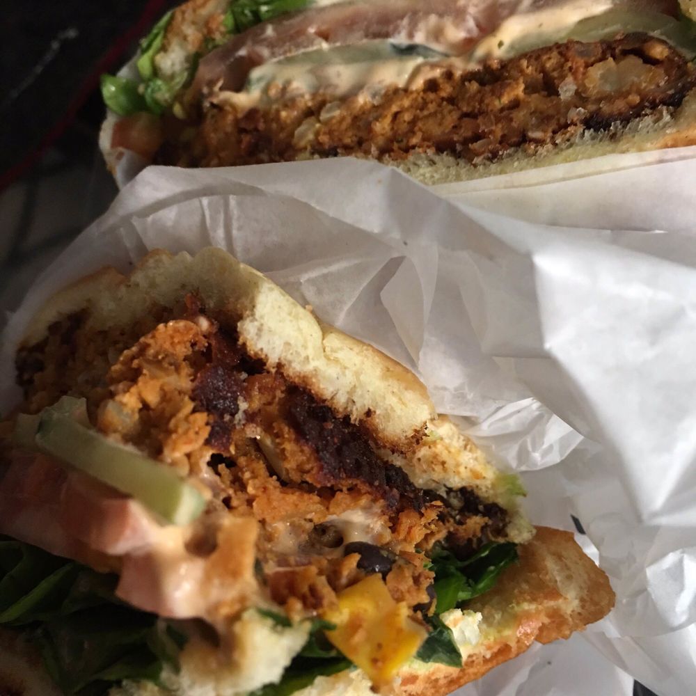 Cafe One - Black bean burger - Coffee & Tea Near Me - New York, New York