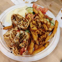 Chicken shawarma platter