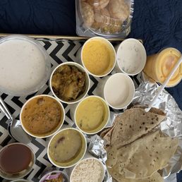 House Thali Dahi Bateta Sev Poori Mango Lassi House Thali Dahi Bateta Sev Poori Mango Lassi