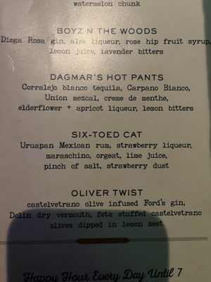 Menu photo 1 Hotsy Totsy Club Albany, CA