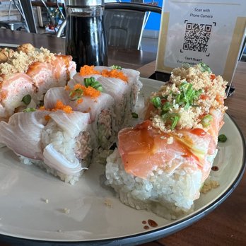 MUSE Fusion+Sushi - Salmonlushis Dragon Roll Yellow Tail - Sushi Bars Near Me - Austin, Texas MUSE Fusion+Sushi - Salmonlushis Dragon Roll Yellow Tail - Sushi Bars Near Me - Austin, Texas