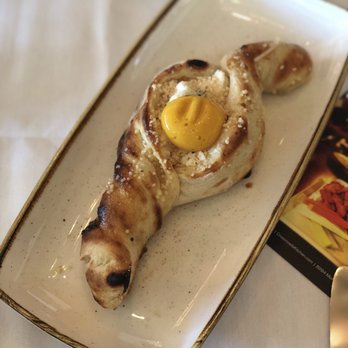 Crossroads Kitchen - Khachapuri. Weird, nice presentation though - Vegan Near Me - Los Angeles, California