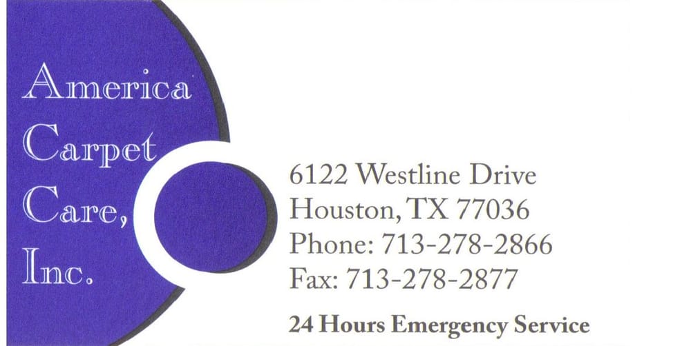 AMERICA CARPET CARE Updated October 2024 6128 Westline Dr, Houston, Texas Carpet Cleaning