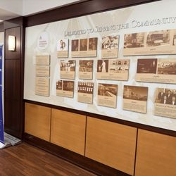 St. Vincent's Medical Center Southside - Wall showing great things this hospitable has accomplished in years past.