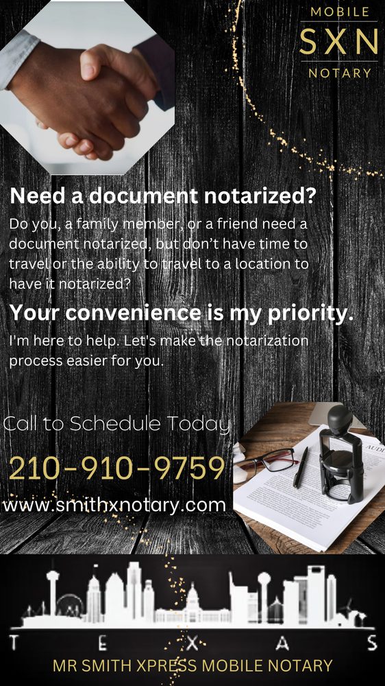 MR SMITH XPRESS MOBILE NOTARY Updated October 2024 19 Photos 6033