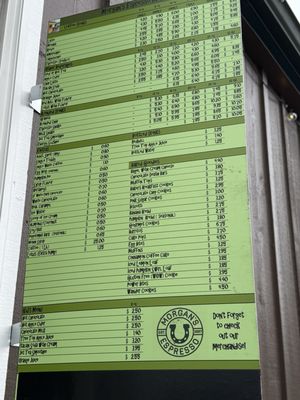 Menu photo 2 Morgan’s Espresso Sedro Woolley, WA
