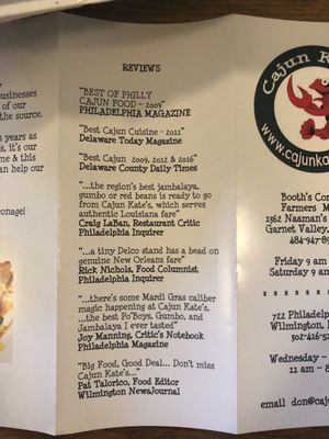 Menu photo 4 Cajun Kate's Philly Pike Wilmington, DE Menu photo 4 Cajun Kate's Philly Pike Wilmington, DE