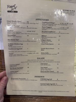 Menu photo 2 Report In Pub Omaha, NE Menu photo 2 Report In Pub Omaha, NE