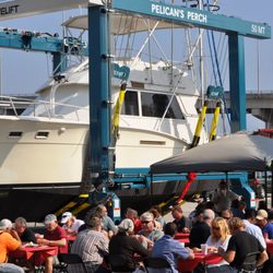 Pelicans Perch Marina and Boatyard - Dedication Ceremony for Pelican's Perch Marina's new 50 Ton Marine Travelift.