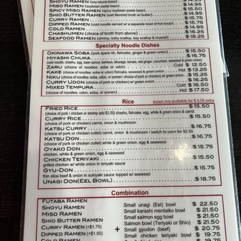 Futaba Japanese Restaurant - Menu - Ramen Near Me - Northridge, California