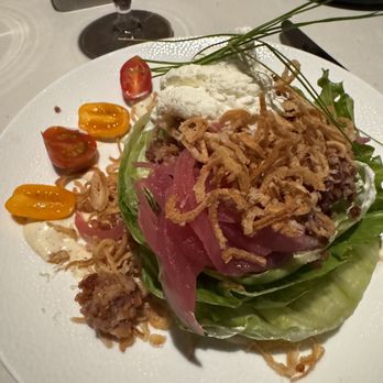 EDGE Restaurant and Bar - Wedge extra bacon extra shallots. - Steakhouses Near Me - Denver, Colorado EDGE Restaurant and Bar - Wedge extra bacon extra shallots. - Steakhouses Near Me - Denver, Colorado