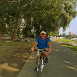We Bike Prague - Summer 2013, biking in Troja