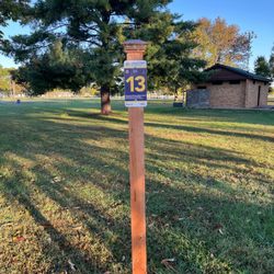 Scheve Park - Disc golf tee box