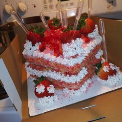 Purple Love Treats - Adult Two layer strawberry shortcake