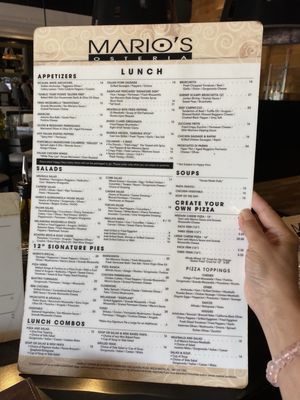 Menu photo 4 Mario's Osteria Boca Raton, FL
